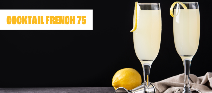 Cocktail French 75 (pour 1 flûte à champagne)